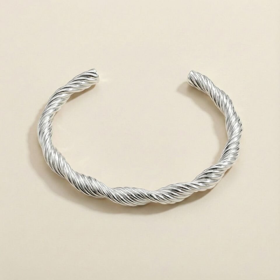 GÜMÜŞ MEKSİKA ÖRGÜ ERKEK KELEPÇE