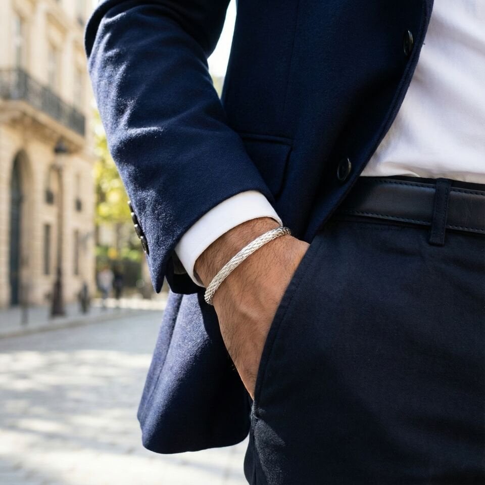 GÜMÜŞ HASIR ERKEK KELEPÇE