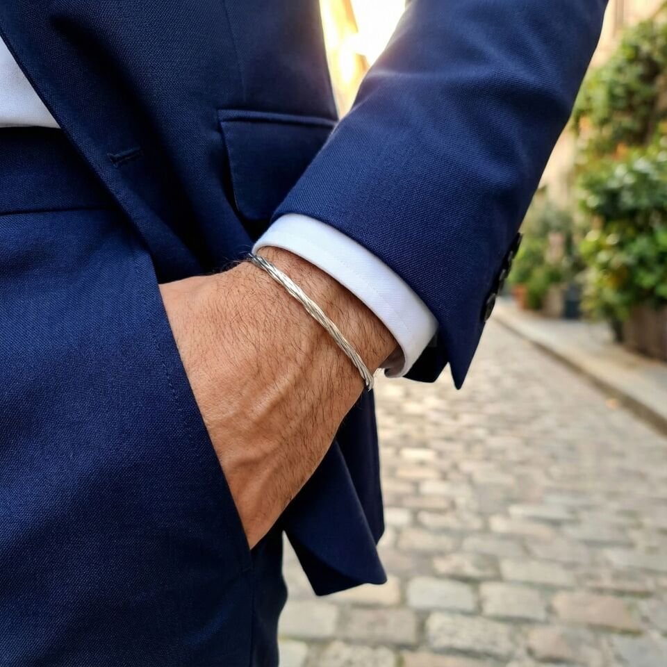 GÜMÜŞ AĞAÇ KABUĞU ERKEK KELEPÇE